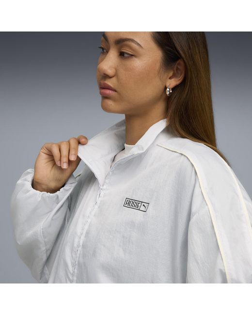 PUMA Gray X Rosé T7 Track Jacket