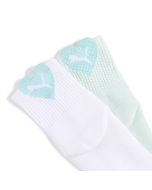 PUMA Blue Licence Heart Kurze Crew-Socken 2Er-Pack Damen