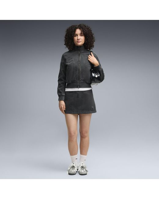 PUMA Gray Future..Archive Washed Twill Skirt