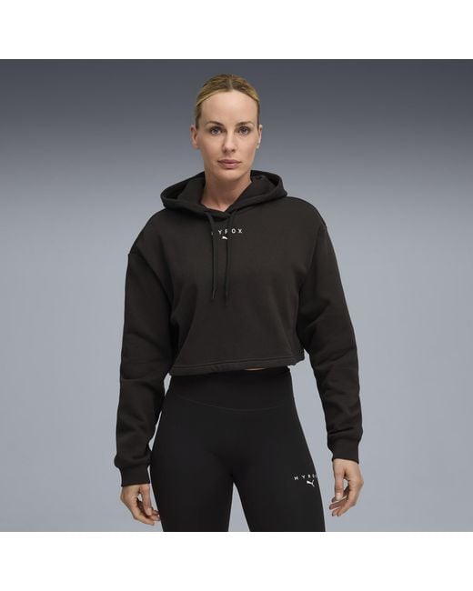 PUMA Black X Hyrox Heavyweight Hoodie Damen