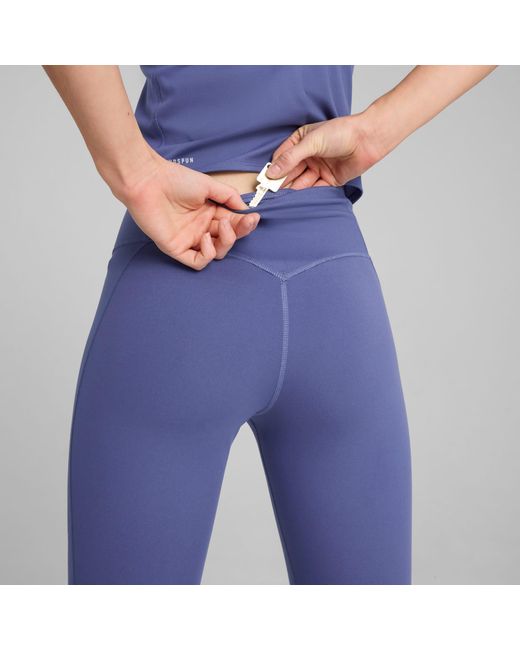 PUMA Cloudspun 7/8-legging Van Zachte Mesh Met Hoge Taille in het Blue