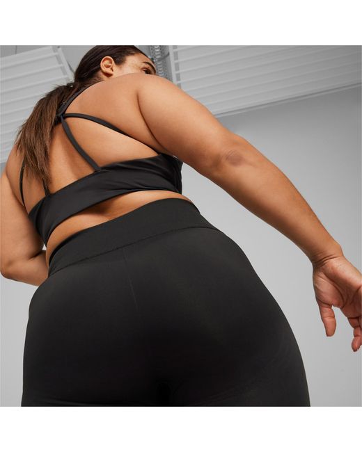 PUMA Shapeluxe Naadloze Fietsshort Met Hoge Taille Voor in het Black