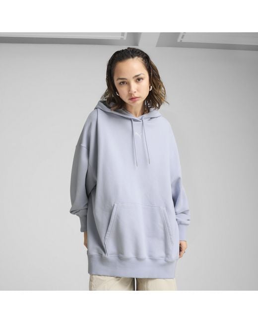 Felpa Con Cappuccio Oversize Wardrobe Ess Da Donna, /Altro di PUMA in Blue