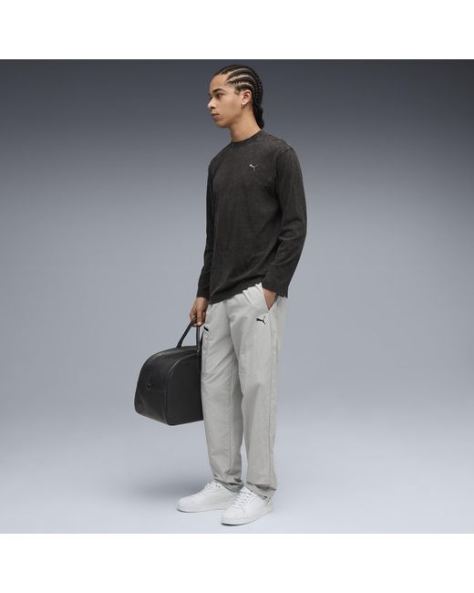 PUMA Gray Tech Woven Cargo Pants for men