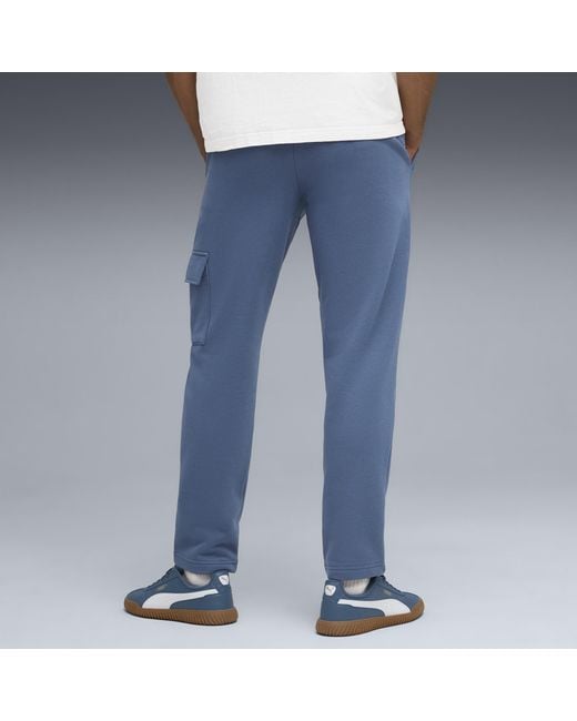 PUMA Blue Elevated Essentials Cargo Pants for men