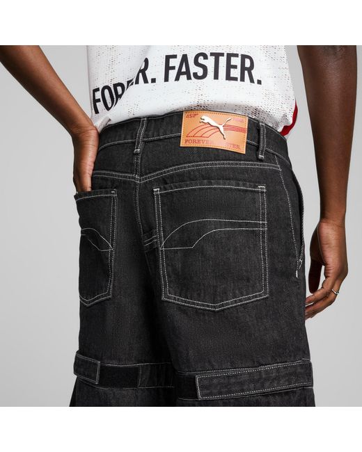 PUMA A$Ap Rocky X Broek Met Kniestukken Voor Zwart/Blauw in het Black