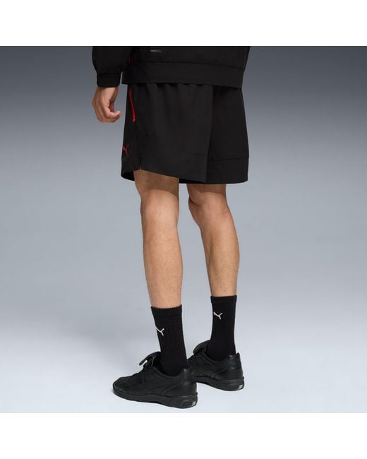 PUMA Black Ac Milan Tech Relaxed Woven Shorts /For All Time for men