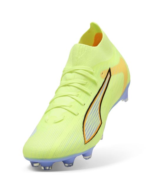 PUMA Yellow Ultra 6 Match+ Light Up Fg/Ag Football Boots