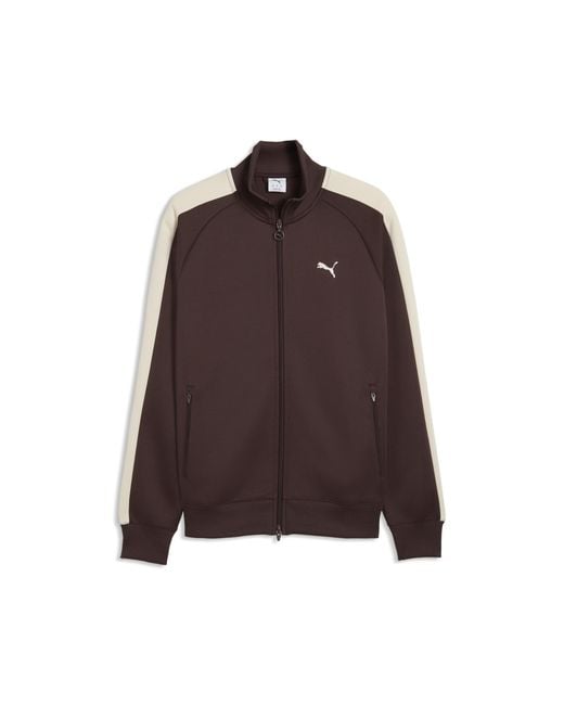 PUMA Brown T7 Track Jacket for men