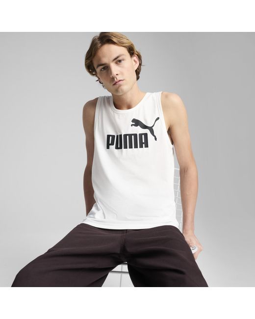 PUMA White Essentials No. 1 Logo Tank Top