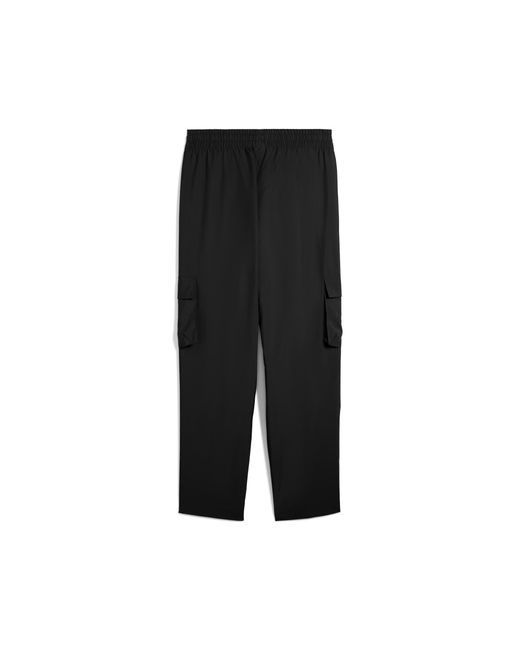 PUMA Black Essentials No. 1 Logo Woven Cargo Pants for men