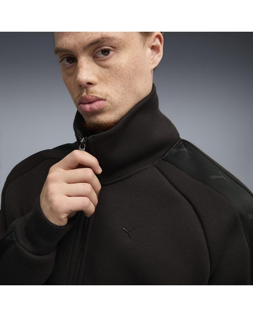 PUMA Black T7 Track Jacket for men
