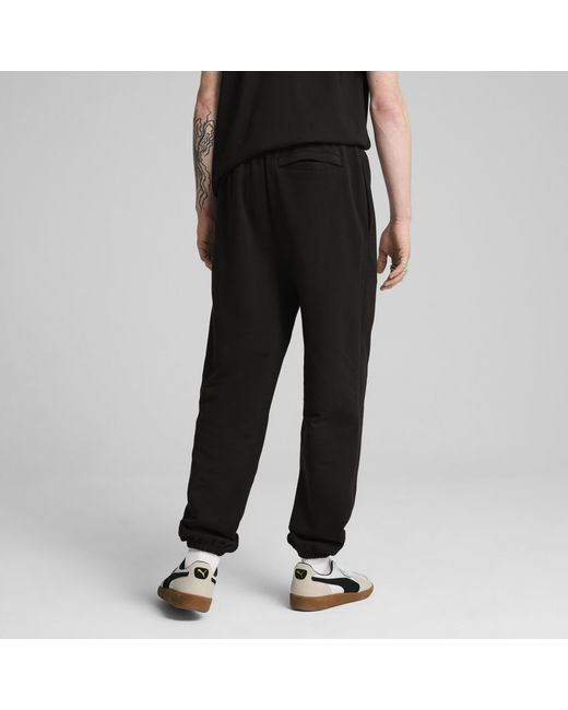 PUMA Black Wardrobe Essentials Relaxed Sweatpants for men