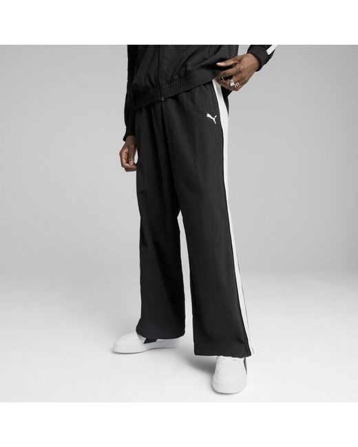 PUMA Black T7 Oversized Track Pants