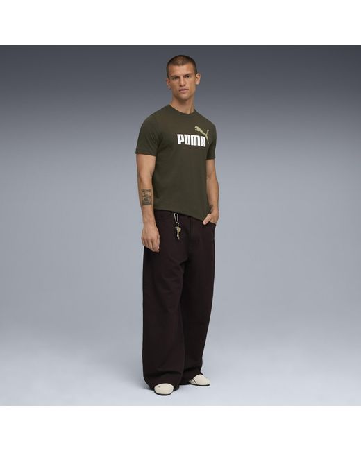 PUMA Essentials 2 Colour No. 1 Logo T-Shirt Herren, Kleidung, Dark in Gray für Herren