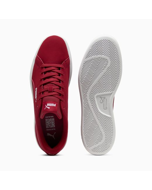 PUMA Smash 3.0 Buck Sneakers Voor in het Red