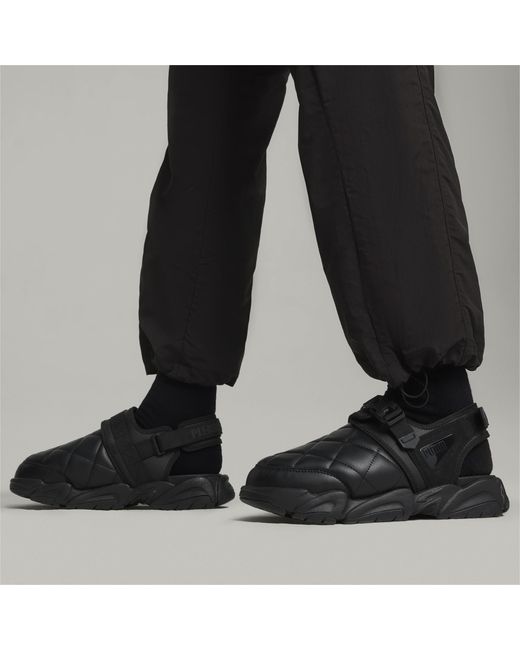 Chaussure Claquettes Matelassées Ts-01 X Pleasures PUMA en coloris Black