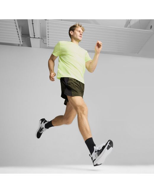 PUMA Softride Symmetry Fuzion Hardloopschoenen Voor Zwart/Grijs/Wit, Maat in het Black voor heren