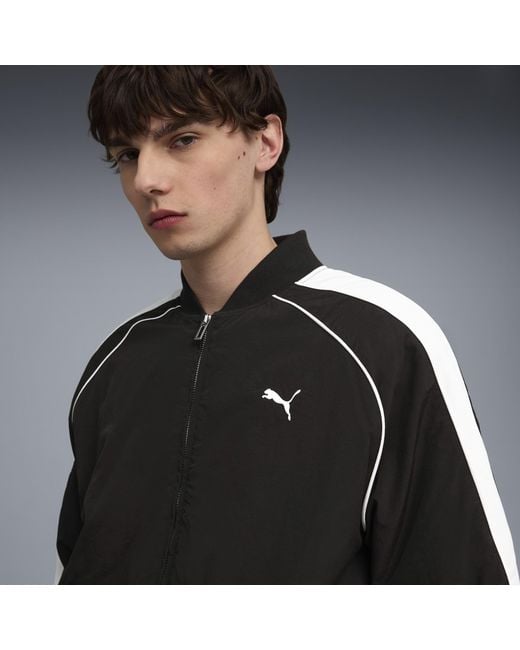 PUMA Black T7 Bomber Jacket