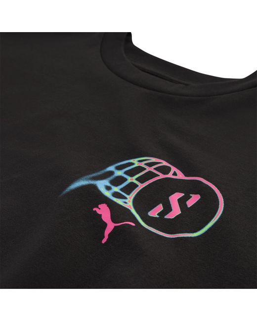 PUMA Black Scoot Lab Basketball Graphic T-Shirt