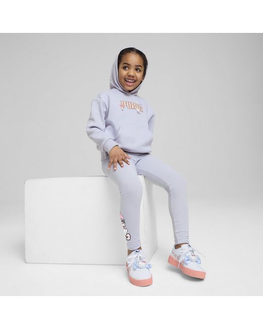 Sudadera Holgada Con Capucha X Hello Kitty And Friends Para Niños PUMA de color White