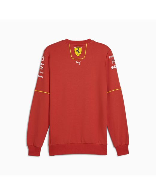 PUMA Red Scuderia Ferrari 2024 Replica Collection Team Sweatshirt for men