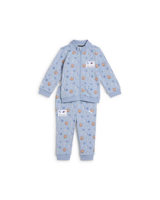 PUMA Blue Bmw M Motorsport Langarm-Set Mit Allover-Print Baby, Kleidung, Wash/Aop