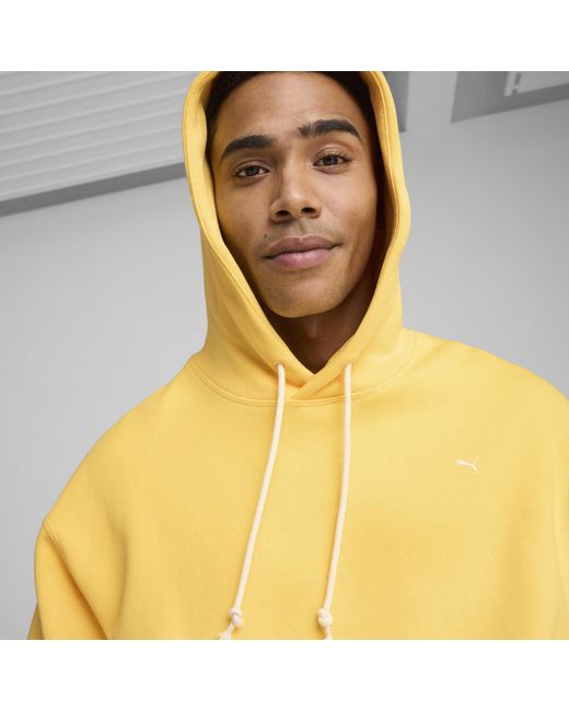 Felpa Con Cappuccio Mmq di PUMA in Yellow da Uomo