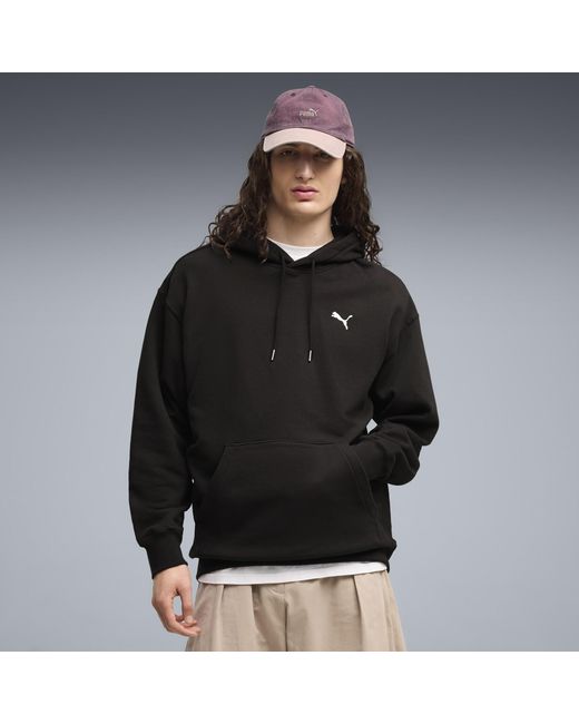 PUMA Black Wardrobe Essentials Relaxed Hoodie for men