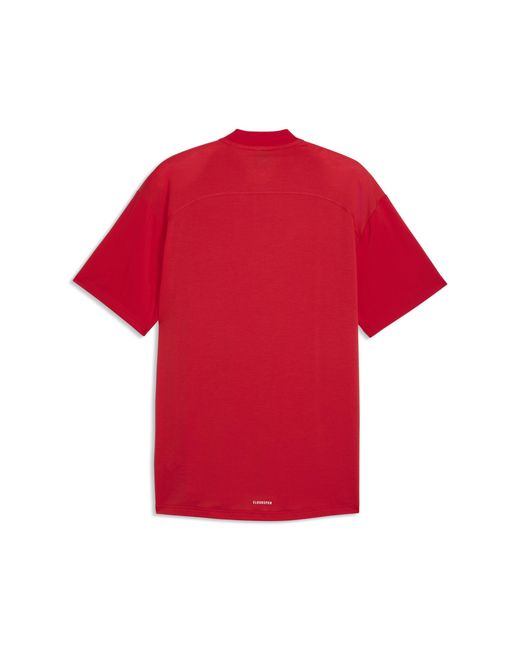 PUMA Red Scuderia Ferrari Premium Cloudspun Relaxed Polo for men