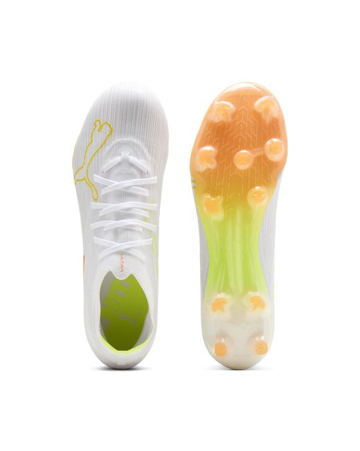 PUMA White Ultra Nitro 7 Match Fg Football Boots