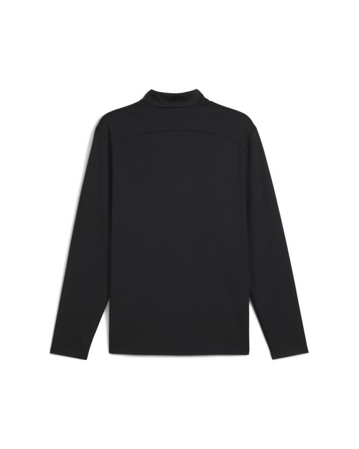 PUMA Cloudspun Tech Golftop Met Kwartrits in het Black voor heren