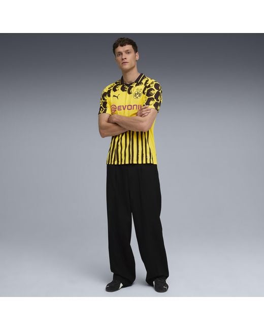 PUMA Kidsuper X Borussia Dortmund Shirt Voor Zwart/Geel, Maat in het Yellow voor heren