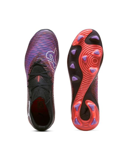 PUMA Purple Future 8 Pro Fg/Ag Fußballschuhe Damen, Schuhe, /Weiß/Glowing Rot