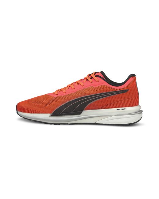 PUMA Red Velocity Nitro Running Shoes for men