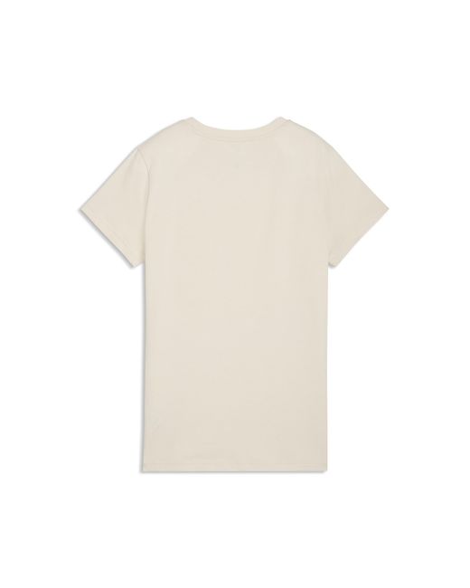 PUMA White Essentials Script T-Shirt