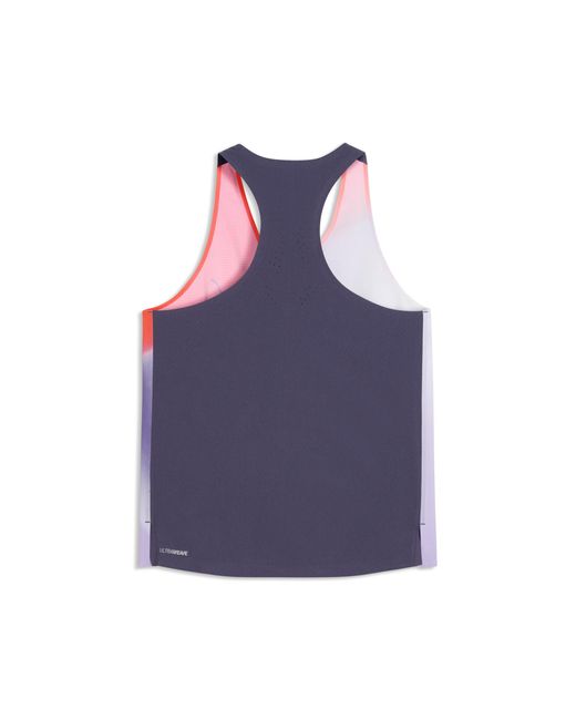 PUMA Purple Lightspeed Ultraweave Graphic Running Singlet