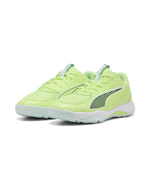PUMA Green Accelerate 4 Handballschuhe Teenager, Schuhe, Fizzy Light/Grün Terrain/Weiß