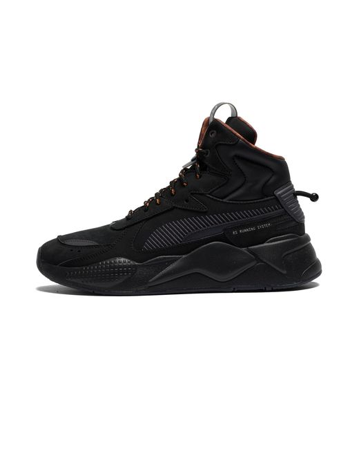 PUMA Black Rs-X Mid Ice Mid-Top Sneakers