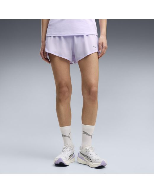 PUMA S Velocity 3" Running Shorts Purple Size Xl