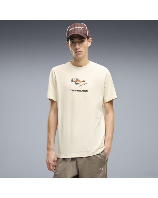 PUMA Natural Mclaren Racing Graphic T-Shirt for men