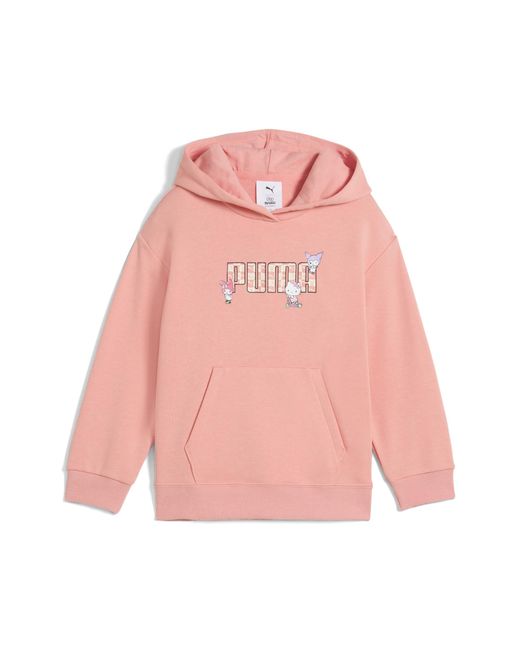 Sudadera Holgada Con Capucha X Hello Kitty And Friends Para Niños PUMA de color Pink