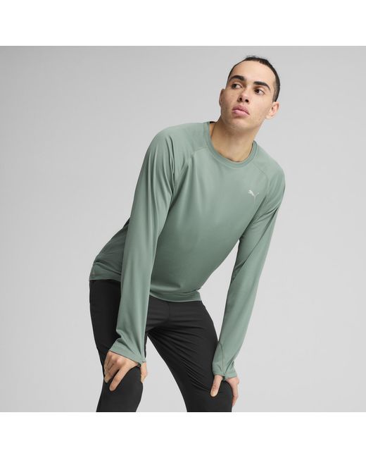 PUMA VELOCITY Langarm-Laufshirt in Green für Herren