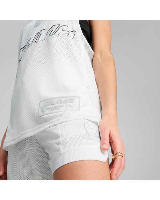 PUMA Jer-she Basketbalshirt in het White