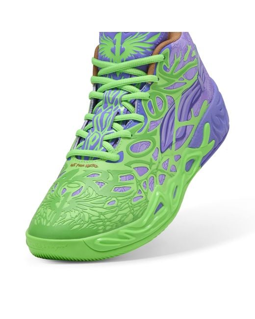 Scarpe Da Basket Hoops X Tmnt Mb.04 Rd Per Donna, Verde/Rosso/Altro di PUMA in Green