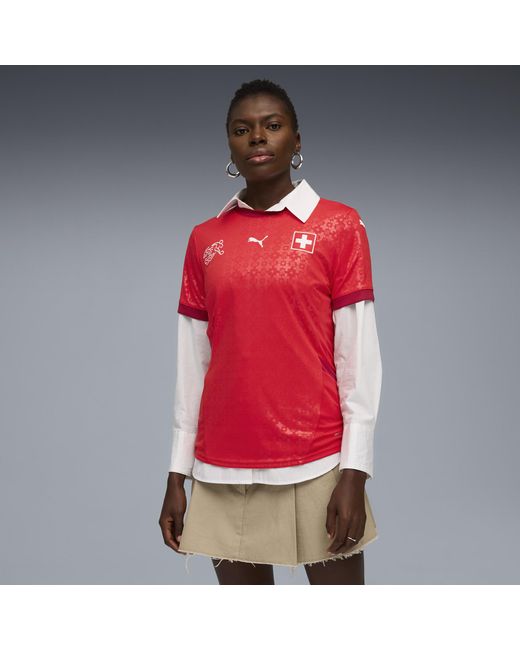 PUMA Red Schweiz Frauen-Team 2025 Heimtrikot Damen, Accessoires