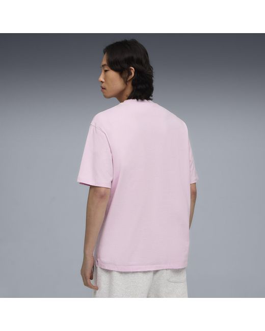 PUMA Pink Select Essentials Pocket T-Shirt for men