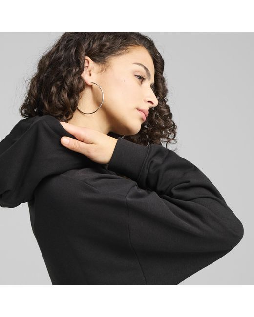 PUMA Black Essentials Script Comfort Hoodie
