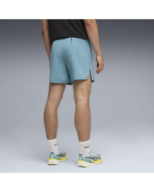 PUMA Blue Dreamrun Drycell Running 5" Shorts for men