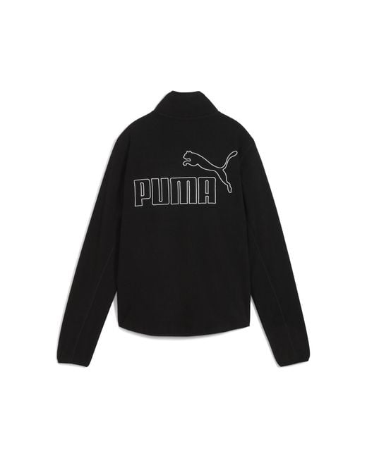 PUMA Black Polar Fleece Fleece Insulated Jacket